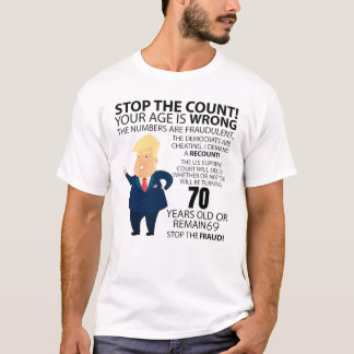 T-shirt Funny 70th Year Birthday Present Happy Birth year