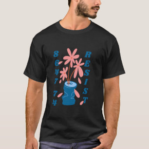 T-shirt Funny 8647 Style Floral subtil 86 47 Numéros Romai