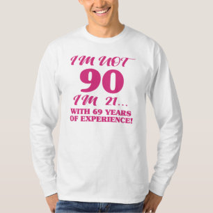 T-shirt Funny 90e anniversaire