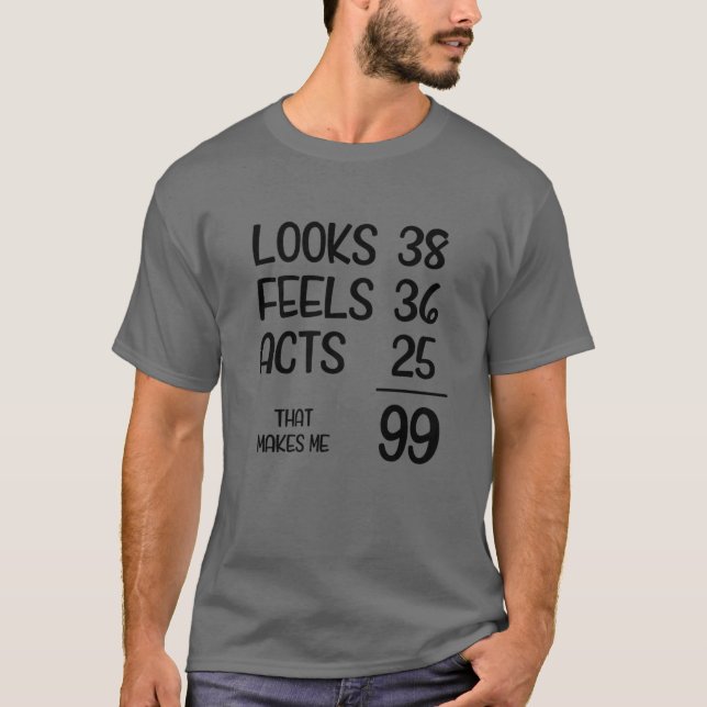 T-shirt Funny 99E Anniversaire 99 Ans Né En 1923 (Devant)