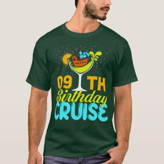 T-shirt Funny 9e croisière d'anniversaire