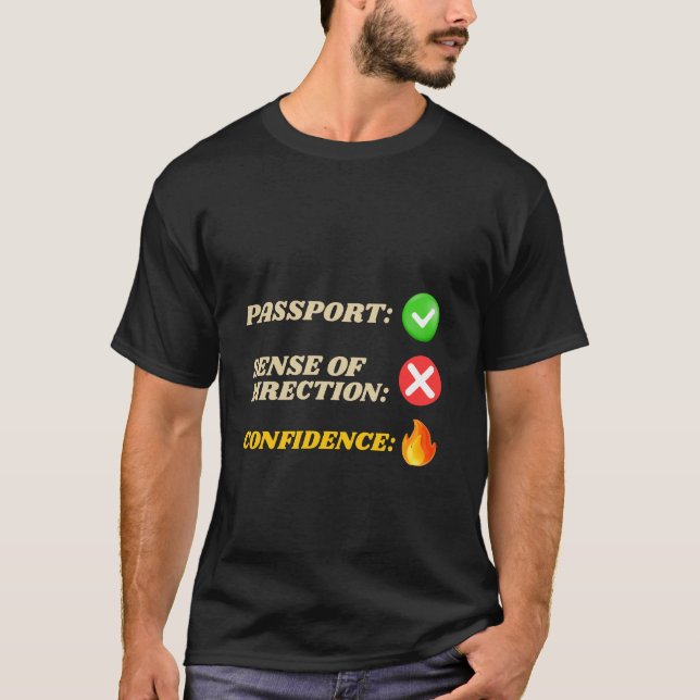 T-shirt Funny Adventure Travel (Devant)