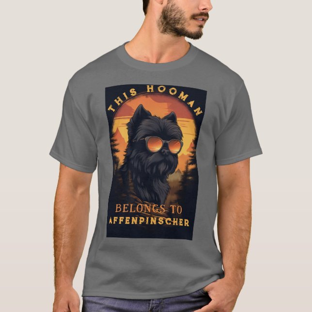 T-shirt Funny Affenpinscher chien parent personnalisé (Devant)