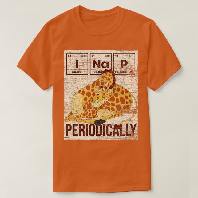 T-shirt Funny Africa Animal I Nap Périodiquement PJ Nappin (Design devant)