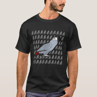 T-shirt Funny African Grey hurlant Aaaa Birb Mèmes Parr