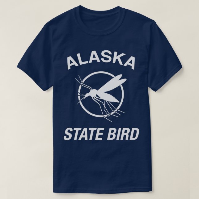 T-shirt Funny Alaska State Bird Mosquito (Design devant)