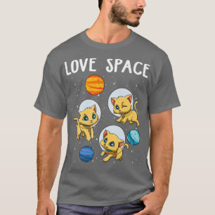 T-shirt Funny Amoureux des chats Enfants Planètes Premium