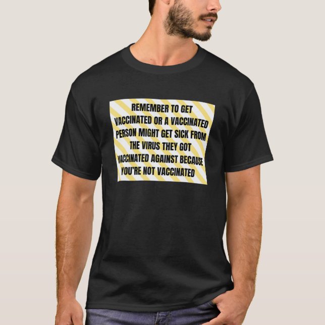 T-shirt Funny Anti Vaccine (Devant)