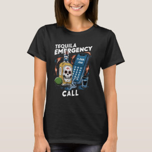T-shirt Funny Appel d'urgence Tequila Juan Graphic