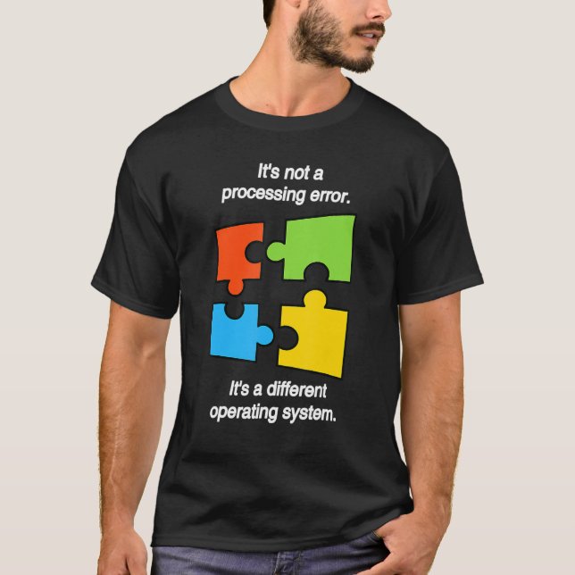 T-shirt Funny April Autism Awareness Ribbon Puzzle Autisti (Devant)
