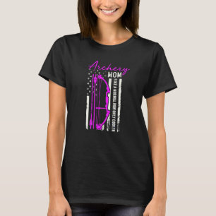 T-shirt Funny Archery Maman Américaine Drapeau Bow Bowhuni