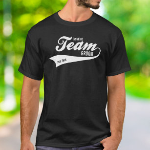 T-shirt Funny Bachelor Team Groom Boire Logo sportif