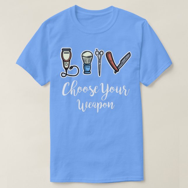 T-shirt Funny Barber design Coiffeur Cadeau (Design devant)