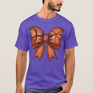 T-shirt Funny Basketball Sports Coquette Bow Game Day frie