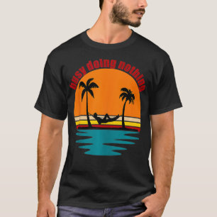 T-shirt Funny Beach Life Hammock Palm Trees Soleil Surf Sa