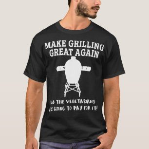 T-shirt Funny Big Green Bbq Pit Egg Smoker Pitmaster Gig