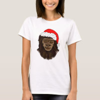 Funny Bigfoot Dans L'Humour Sasquatch De Santa Hat