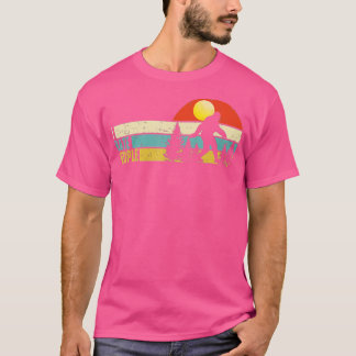 T-shirt Funny Bigfoot, J'ai People, Middle Finger, Vinta