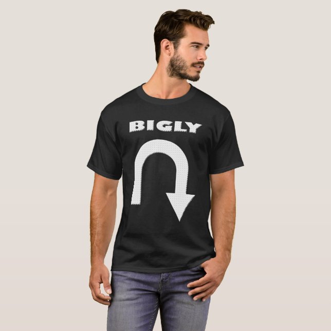 T-shirt FUNNY BIGLY SHIRT MANHOOD FIDE ego DIAMOND PLATE (Devant entier)