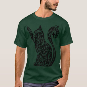 T-shirt Funny Black Amoureux des chats Chat Maman Chat Pap
