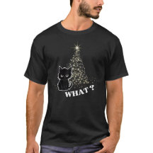 Funny Black Cat Noël Arbre de plaisir design