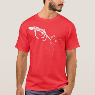 T-shirt Funny Black Cats Lover Skeleton Amoureux de les ch