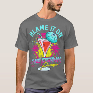 T-shirt Funny Blame It On Drink Forfait Pun De Croisière