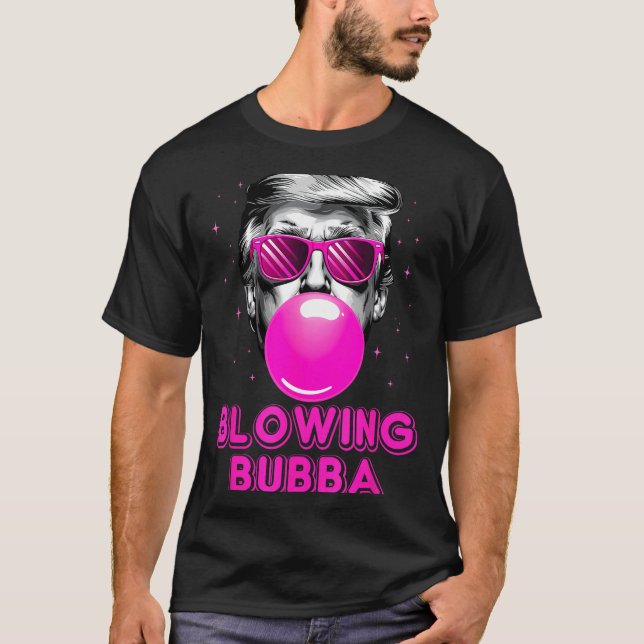 T-shirt Funny Blowing Bubba  (Devant)