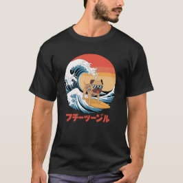 T-shirt Funny Boerboel japonais Kanagawa Wave Chien