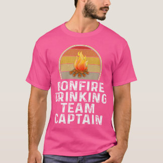 T-shirt Funny Bonfire Drague Team Capitaine Campfire Campi