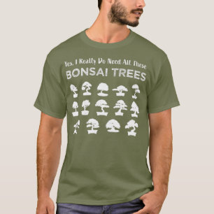 T-shirt Funny Bonsai Tree Care Penjing Cadeau