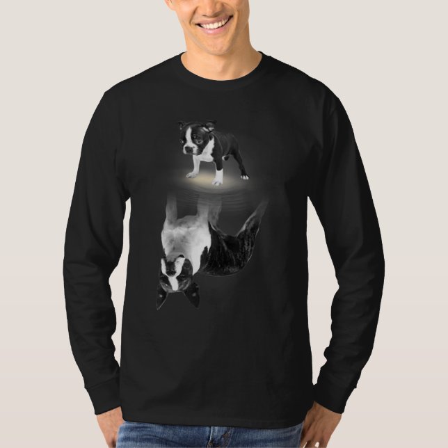 T-shirt Funny Bostie Maman Pour Boston Terrier Dogs (Devant)