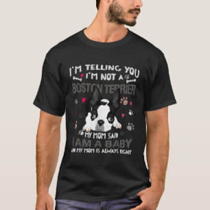 T-shirt Funny Boston Terrier Teg Chien Maman Mère Chiens B