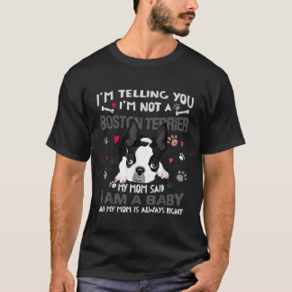 T-shirt Funny Boston Terrier Teg Chien Maman Mère Chiens B