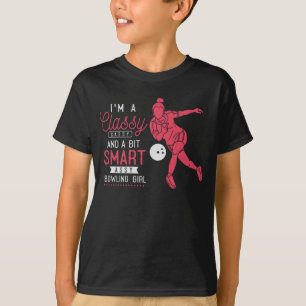 T-shirt Funny Bowling Girl Witty Bowler Humour