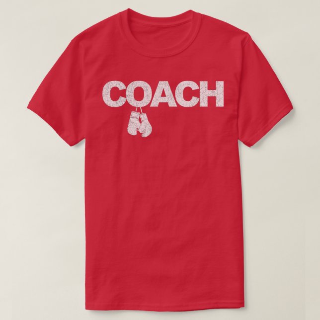 T-shirt Funny Boxing Coach Boxer Trainer Retro (Design devant)