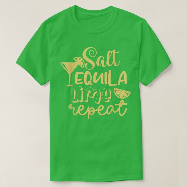 T-shirt Funny Bridesmaid Bride Bachelorette Salt Tequila L (Design devant)