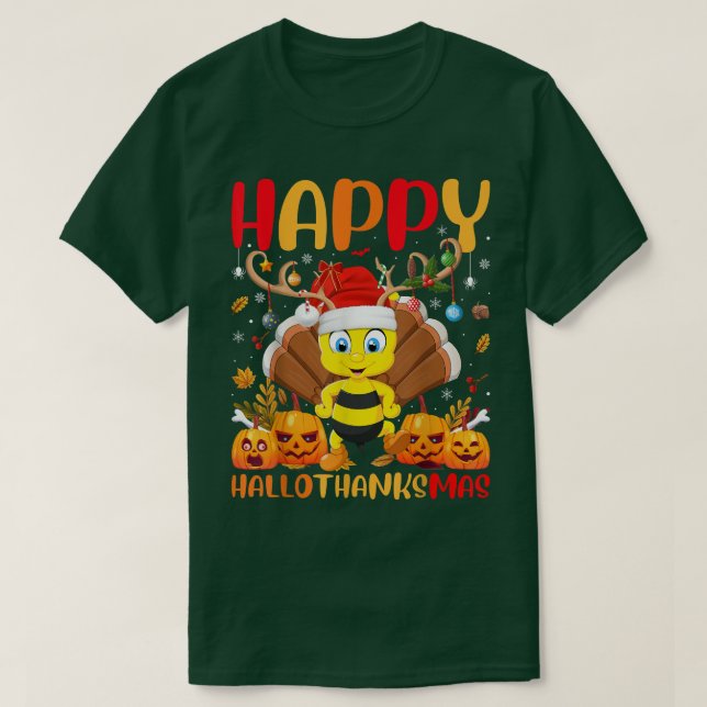 T-shirt Funny Bumble Bee Lover Happy Bumble Bee HelloThank (Design devant)