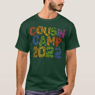 T-shirt Funny CAMP DE COUSIN Empreinte de léopard Funny Gr