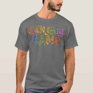 T-shirt Funny CAMP DE COUSIN Empreinte de léopard Grand-mè