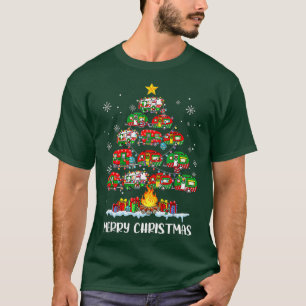 T-shirt Funny Camping Joyeux Noël Libre Camper Family Xm