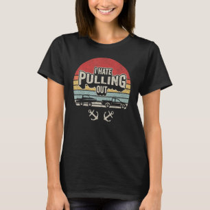 T-shirt Funny Camping Trailer Cadeau Retro Je Hais Tirer O