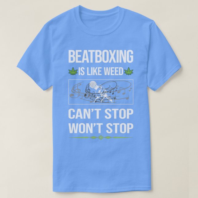T-shirt Funny Cant Stop Beat Box Beatboxing Beatbox (Design devant)
