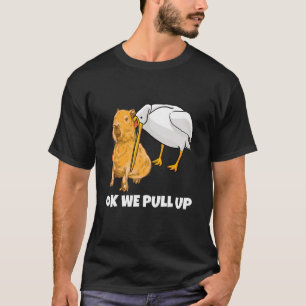 T-shirt Funny Capybara Animal Ok On Tire Le Mème
