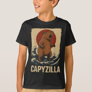 T-shirt Funny Capybara Garçons Filles Enfants Hommes Capyz