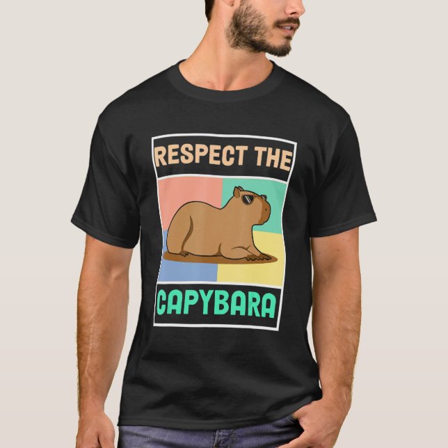 T-shirt Funny Capybara Ok Je Tire Capybara (Devant)