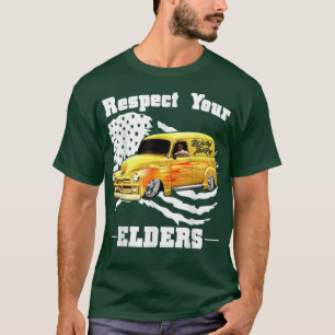 T-shirt Funny Car Guy - Respectez Vos Aînés Classic Panel