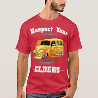 T-shirt Funny Car Guy - Respectez Vos Aînés Classic Panel