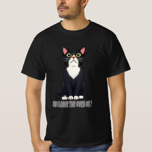 T-shirt Funny Cat Anxiety – Did I Leave the Oven On