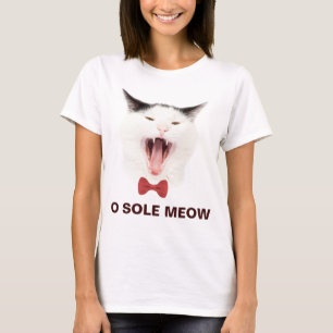 T-shirt Funny Cat O Sole Meow personnalisable